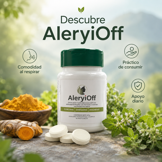 AleryiOff® | Antialérgico respiratorio y corporal.