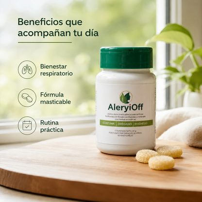 AleryiOff® | Antialérgico respiratorio y corporal.