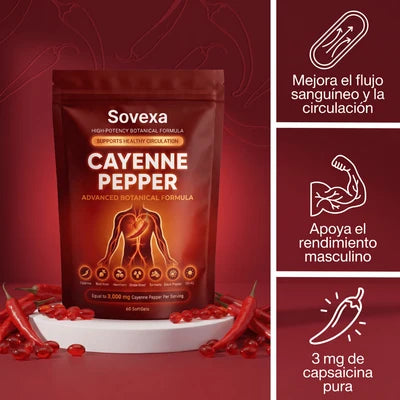 PIMIENTA DE CAYENA ProMax® | Reactiva tu Circulación Natural.