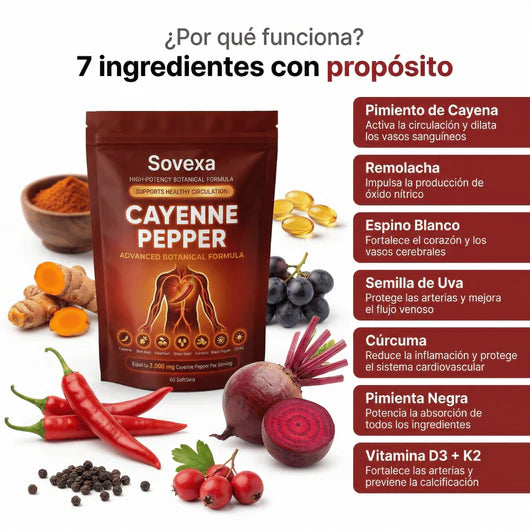 CAYENNE PEPPER® | Reactiva tu Circulación Natural.