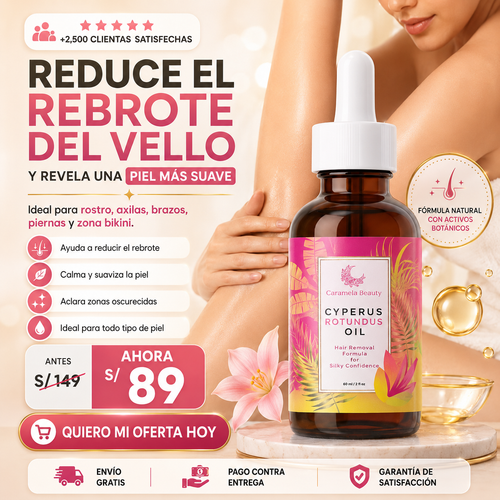 CYPERUS ROTUNDUS OIL® - Aceite de reducción de bellos🌸