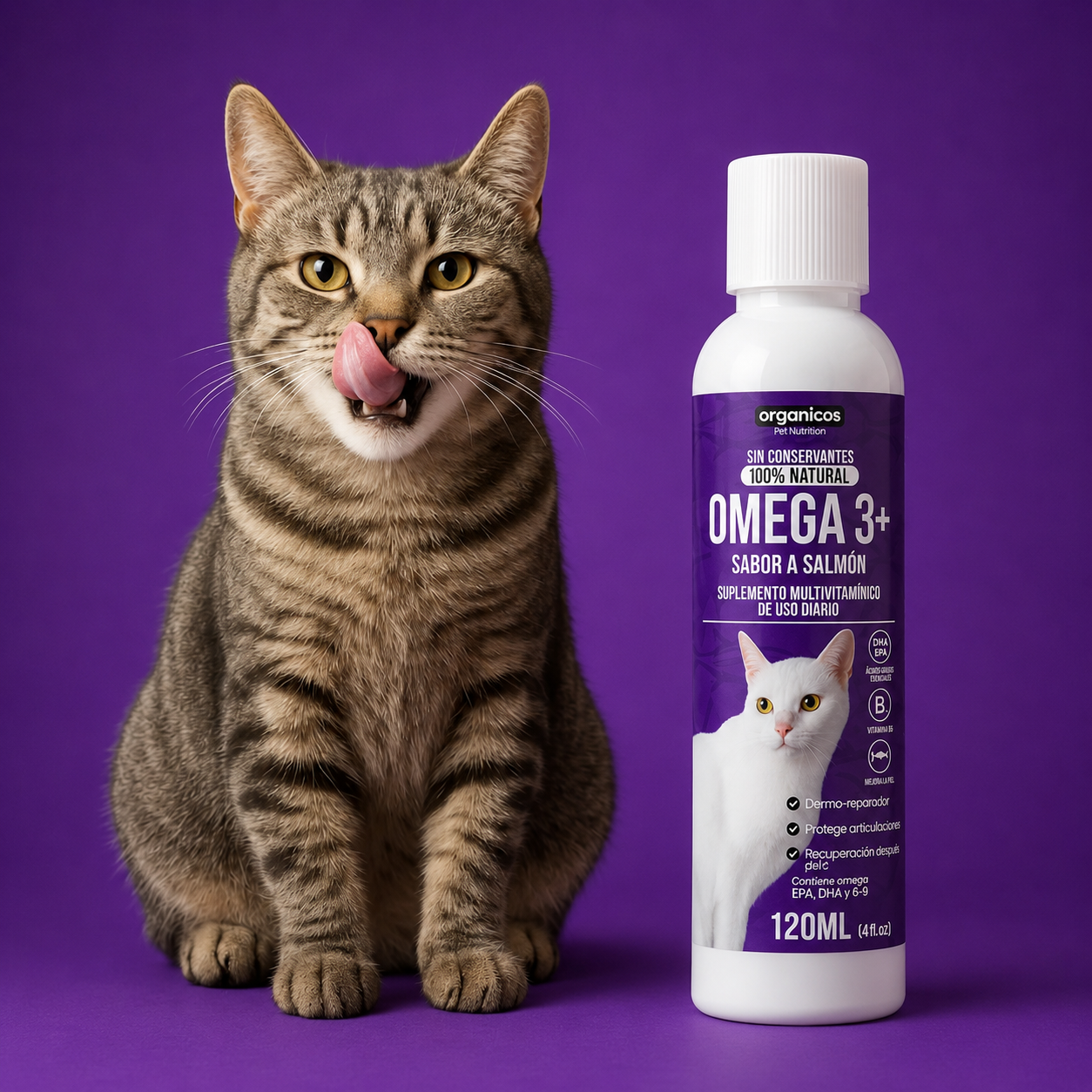 🐱CAT OMEGA 3+® - Adiós al pelo de Gato🐈
