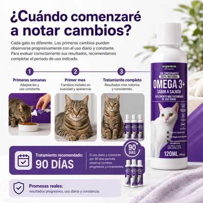 🐱CAT OMEGA 3+® - Adiós al pelo de Gato🐈