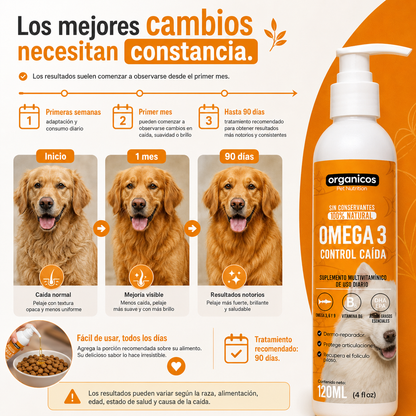 🐶DOG OMEGA 3+® - Adiós al pelo de Perro🐕
