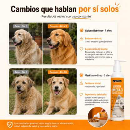 🐶DOG OMEGA 3+® - Adiós al pelo de Perro🐕