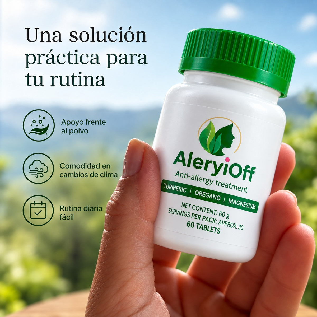 AleryiOff® | Antialérgico respiratorio y corporal FB