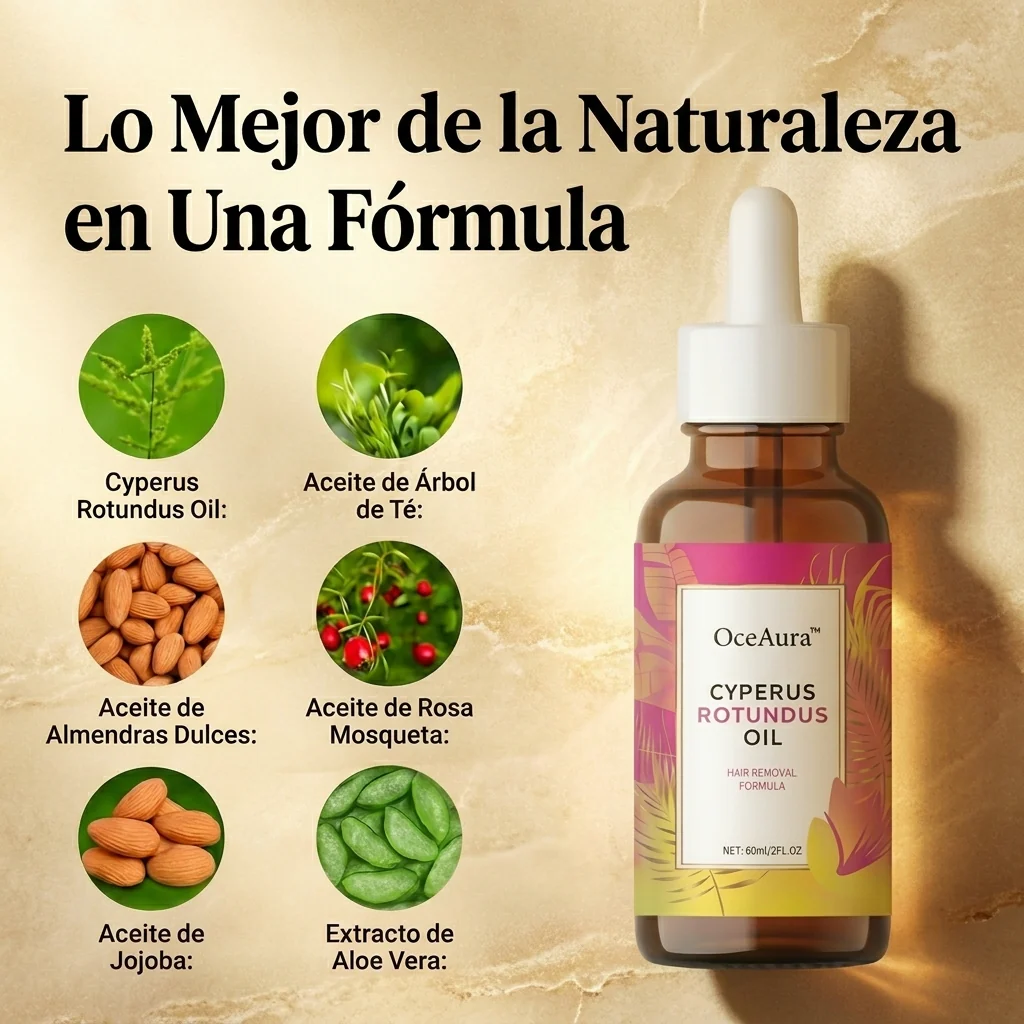 CYPERUS ROTUNDUS OIL® - Aceite de reducción de bellos🌸