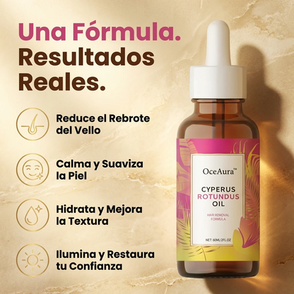 CYPERUS ROTUNDUS OIL® - Aceite de reducción de bellos🌸