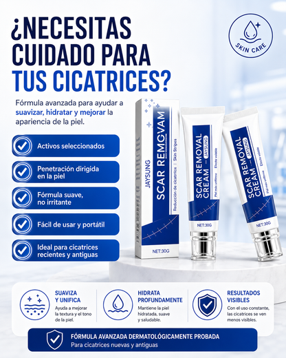 SCAR REMOVAL CREAM® - Crema para eliminar cicatrices✅